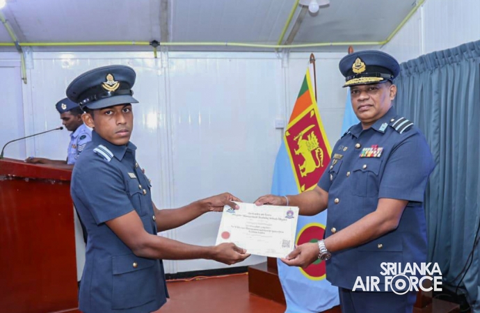 CERTIFICATE AWARDING CEREMONY OF NO. 36 DISASTER MANAGEMENT AND FIRST RESPONSE BASIC COURSE AT SLAF DMTS DIGANA