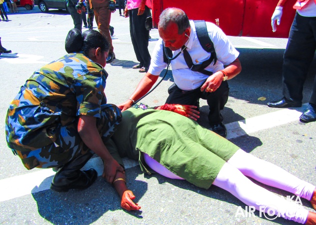 SLAF TROOPS ENGAGE IN DISASTER PREPAREDNESS DRIL AT BADULLA