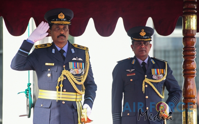 DIRECTOR
LOGISTICS, AIR VICE MARSHAL PRIYANTHA WEERASINGHE BIDS ADIEU TO THE SRI
LANKA AIR FORCE
