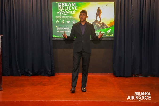 SLAF COMBAT TRAINING SCHOOL DIYATALAWA CONDUCTS ENGLISH LANGUAGE PERFORMANCE DAY