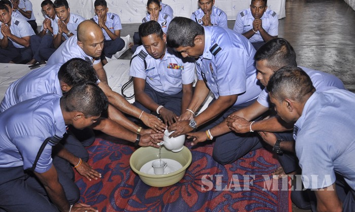 Pirith Chanting Ceremony and Alms Giving at SLAF CTS Diyatalawa