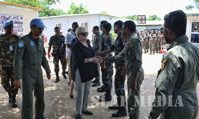 Director Mission Support Pays Courtesy Visit to Sri Lanka Aviation Unit in South Sudan