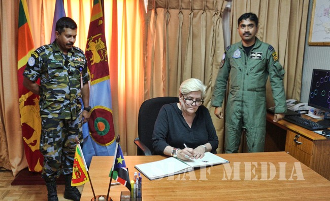 Director Mission Support Pays Courtesy Visit to Sri Lanka Aviation Unit in South Sudan