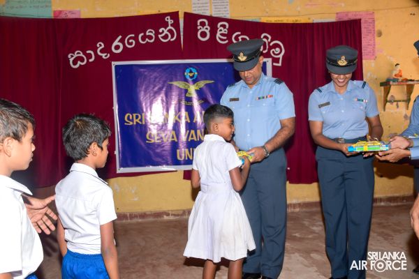 SLAF SEVA VANITHA UNIT ASSISTS THE KIDAGALEGAMA VIDYALAYA MEDAWACHCHIYA
