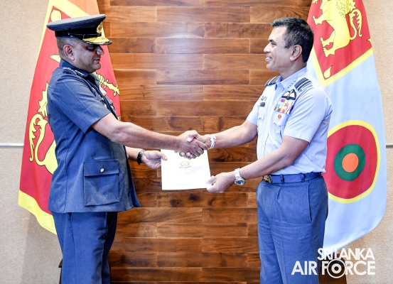 NEW DIRECTOR
GENERAL PLANNING OF THE SRI LANKA AIR FORCE WAS APPOINTED