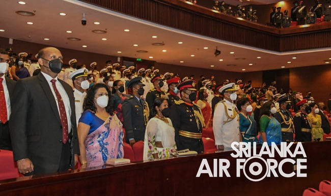 NO 15 DEFENCE SERVICES COMMAND AND STAFF COURSE GRADUATION HELD AT THE NELUM POKUNA THEATRE