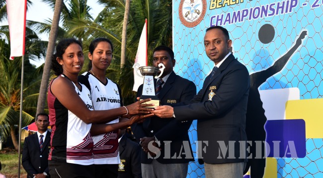 SLAF Men and Women win Defence Services Beach Volleyball Championship 2018