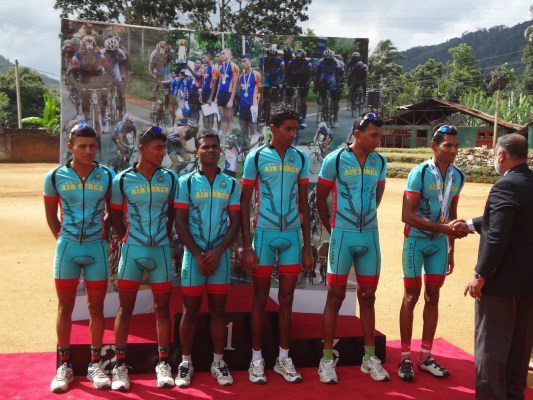 Air Force Cycling Team Won the Defence Services Cycling Championship