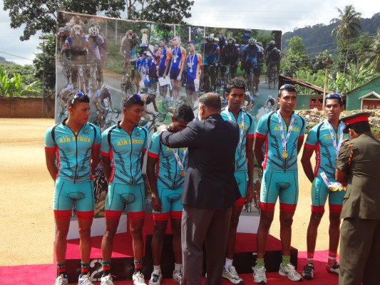 Air Force Cycling Team Won the Defence Services Cycling Championship