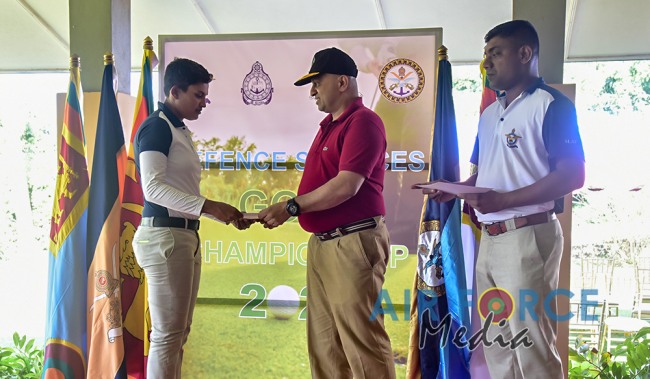 SLAF WINS DEFENCE SERVICES GOLF CHAMPIONSHIP