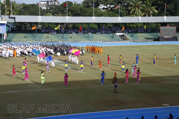 Defence
Services Games Ceremonially Opened at Sugathadasa Stadium