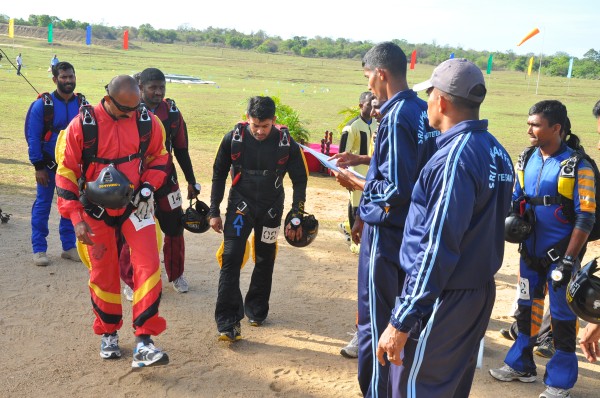 3rd Defence
Services Parachuting Championship 2014 - SLAF Drop Zone Ampara