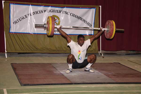 Airmen Wijerathna Sets a New Record as SLAF win Defence Services Weight Lifting Championship Airmen Wijerathna Sets a New Record as SLAF win Defence Services Weight Lifting Championship