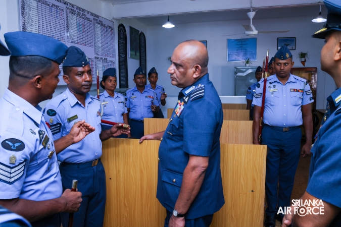 COMMANDER’S INSPECTION AT SLAF TRADE TRAINING SCHOOL EKALA