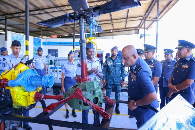 COMMANDER’S INSPECTION AT SLAF TRADE TRAINING SCHOOL EKALA