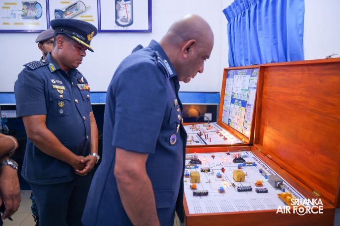 COMMANDER’S INSPECTION AT SLAF TRADE TRAINING SCHOOL EKALA