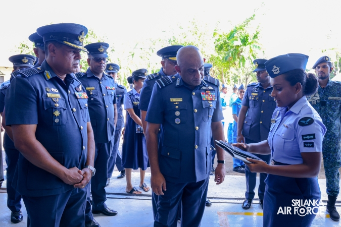 COMMANDER’S INSPECTION AT SLAF TRADE TRAINING SCHOOL EKALA