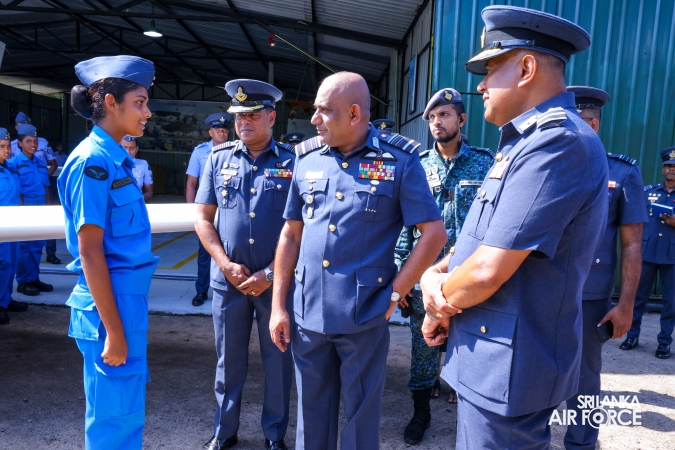 COMMANDER’S INSPECTION AT SLAF TRADE TRAINING SCHOOL EKALA