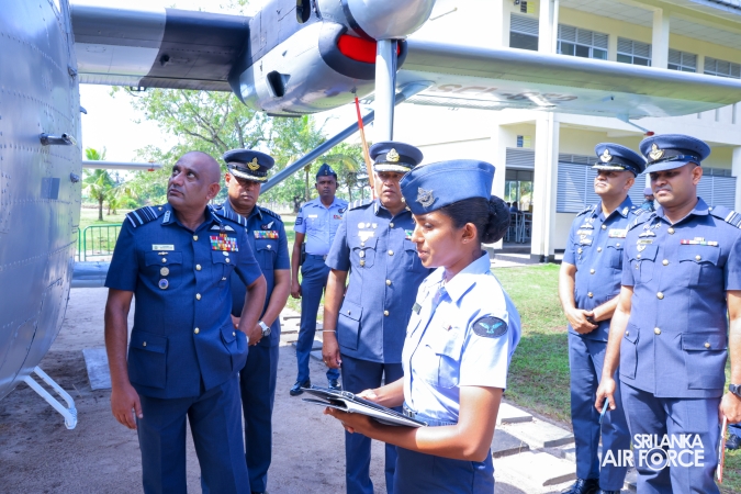 COMMANDER’S INSPECTION AT SLAF TRADE TRAINING SCHOOL EKALA