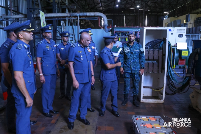 COMMANDER’S INSPECTION AT SLAF TRADE TRAINING SCHOOL EKALA