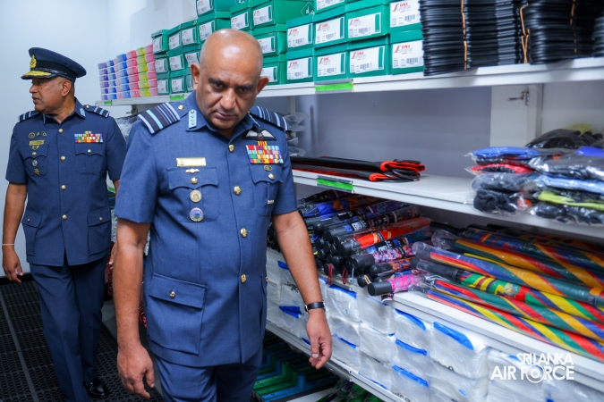 COMMANDER’S INSPECTION AT SLAF TRADE TRAINING SCHOOL EKALA