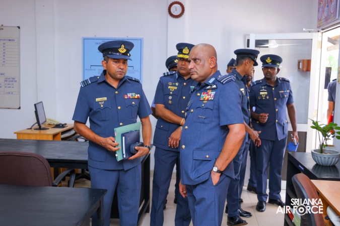 COMMANDER’S INSPECTION AT SLAF TRADE TRAINING SCHOOL EKALA