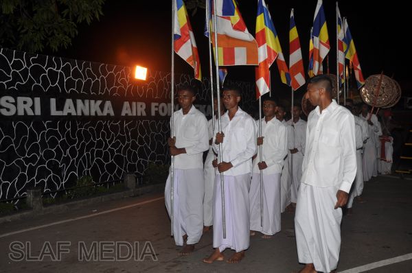 All Night Pirith Chanting and Alms Giving at Air Force Ekala