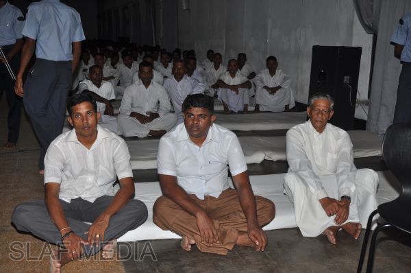 All Night Pirith Chanting and Alms Giving at Air Force Ekala