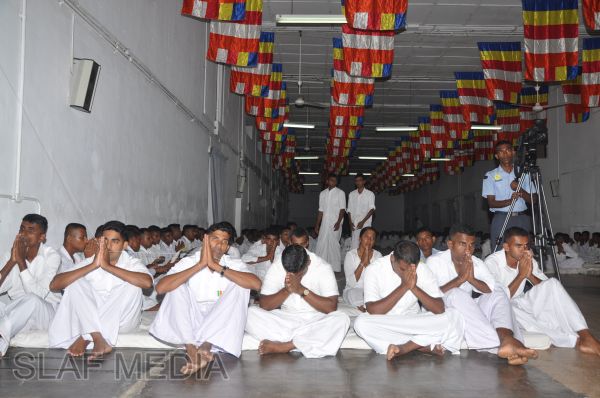 All Night Pirith Chanting and Alms Giving at Air Force Ekala