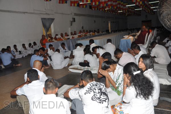 All Night Pirith Chanting and Alms Giving at Air Force Ekala