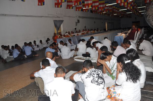 All Night Pirith Chanting and Alms Giving at Air Force Ekala