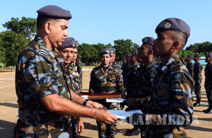 Badge Awarding Ceremony of EOD Basic Courses SLAF Station Palavi