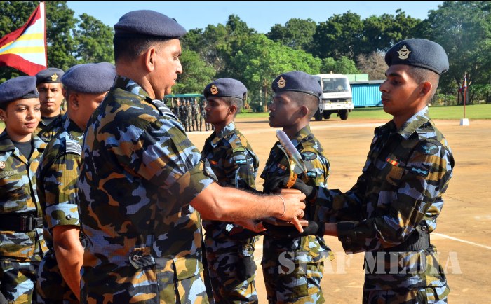 Badge Awarding Ceremony of EOD Basic Courses SLAF Station Palavi