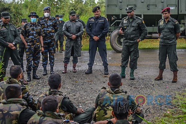 SLAF
REGIMENT OFFICER CADETS TAKE PART IN A JOINT EXERCISE WITH SL ARMY
OFFICER CADETS