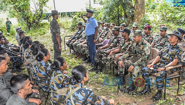 SLAF
REGIMENT OFFICER CADETS TAKE PART IN A JOINT EXERCISE WITH SL ARMY
OFFICER CADETS