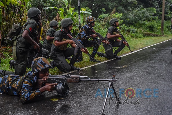 SLAF
REGIMENT OFFICER CADETS TAKE PART IN A JOINT EXERCISE WITH SL ARMY
OFFICER CADETS