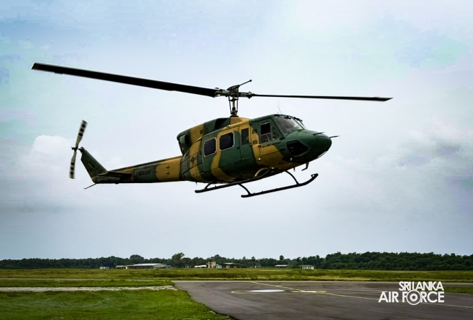 SLAF BELL 212 TRANSPORTS A/L ANSWER SCRIPTS FROM DELFT ISLAND