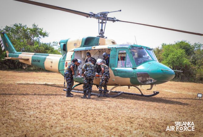 HELICOPTER RESCUE EXERCISE AT PEANUT FARM BEACH