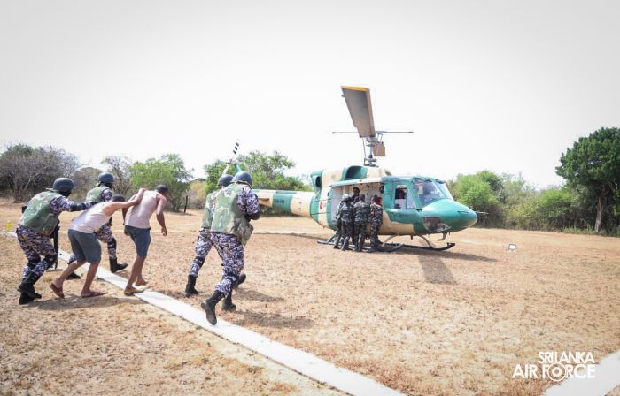 HELICOPTER RESCUE EXERCISE AT PEANUT FARM BEACH