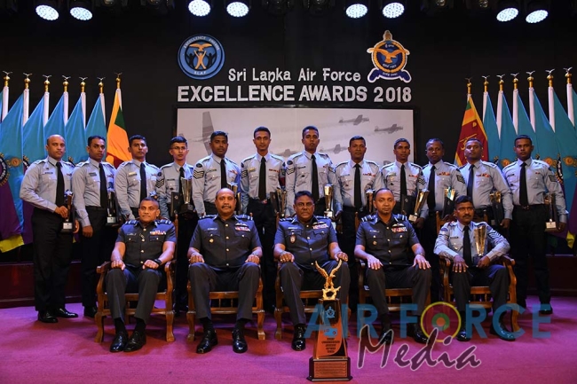 Best of the Best Felicitated at Sri Lanka Air Force Excellence Awards 2018