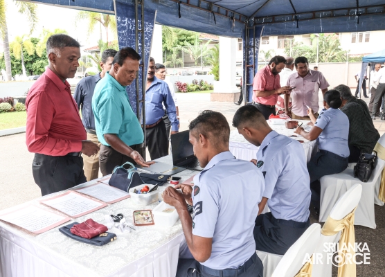 COMMANDER
ADDRESSES ANNUAL GENERAL MEETING OF SLAF EX-SERVICEMEN ASSOCIATION