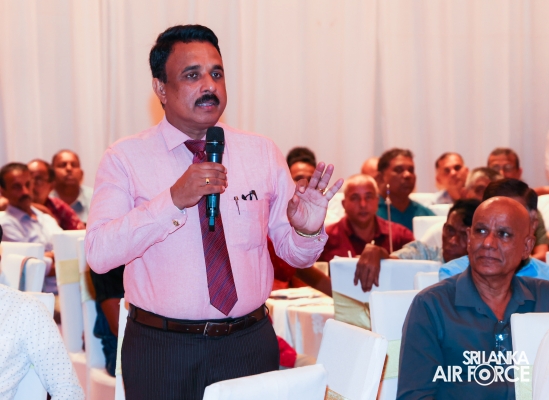 COMMANDER
ADDRESSES ANNUAL GENERAL MEETING OF SLAF EX-SERVICEMEN ASSOCIATION