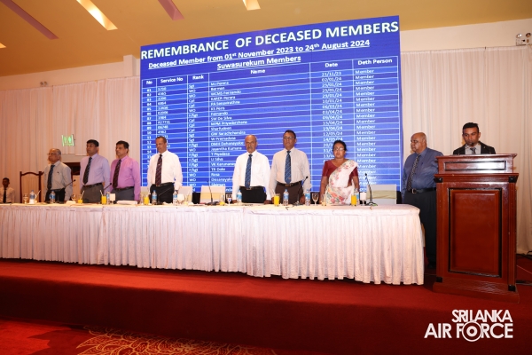 COMMANDER
ADDRESSES ANNUAL GENERAL MEETING OF SLAF EX-SERVICEMEN ASSOCIATION