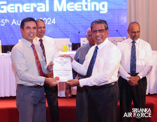 COMMANDER
ADDRESSES ANNUAL GENERAL MEETING OF SLAF EX-SERVICEMEN ASSOCIATION