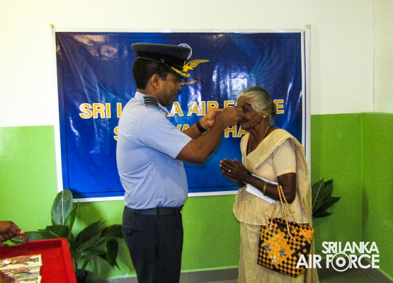 EYE CLINIC
AND READING GLASSES DONATION BY SLAF STATION WEERAWILA