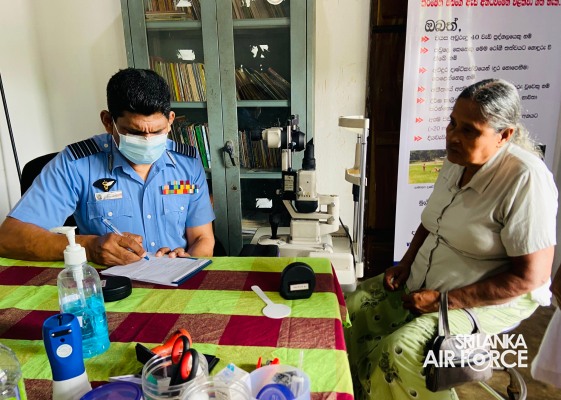 EYE CLINIC AND FREE DISTRIBUTION OF READING GLASSES AT SLAF STATION PALAVI