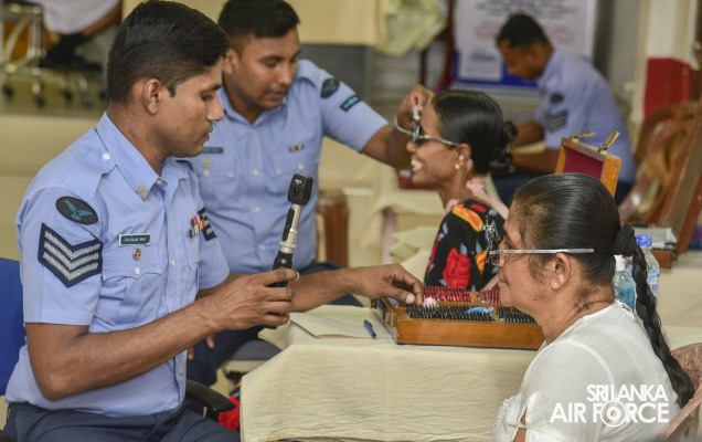 SLAF ACADEMY CHINA BAY CONDUCTED AN EYE SCREENING CAMPAIGN