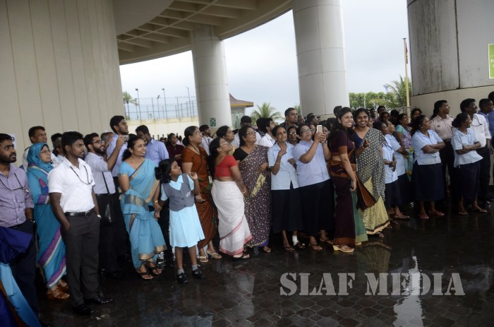 SLAF Assists to Conduct Fire Drill at Bank of Ceylon