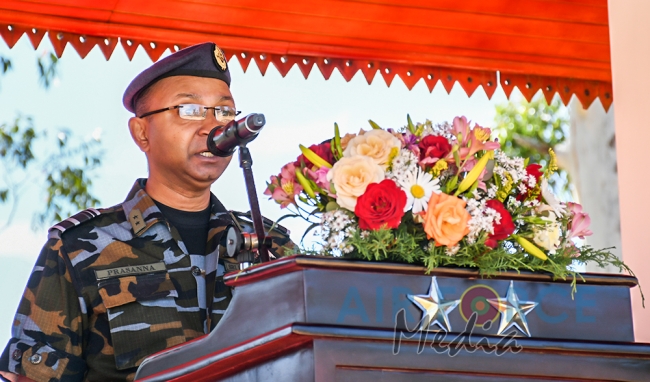 SLAF Combat Training School at Diyatalawa Conducts Fall Out Parade