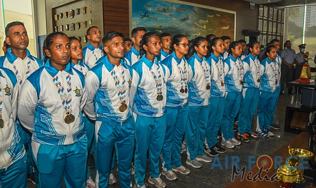 OUTSTANDING SPORTS ACHIEVERS OF 2021 FELICITATED BY THE COMMANDER